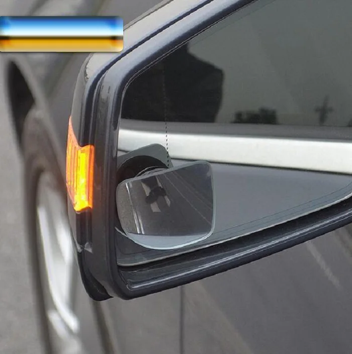 Rete автомобильное зеркало слепое пятно стекло боковое широкий угол Авто заднего вида Adjustabe для парковки Универсальный секторный Бескаркасный Wh