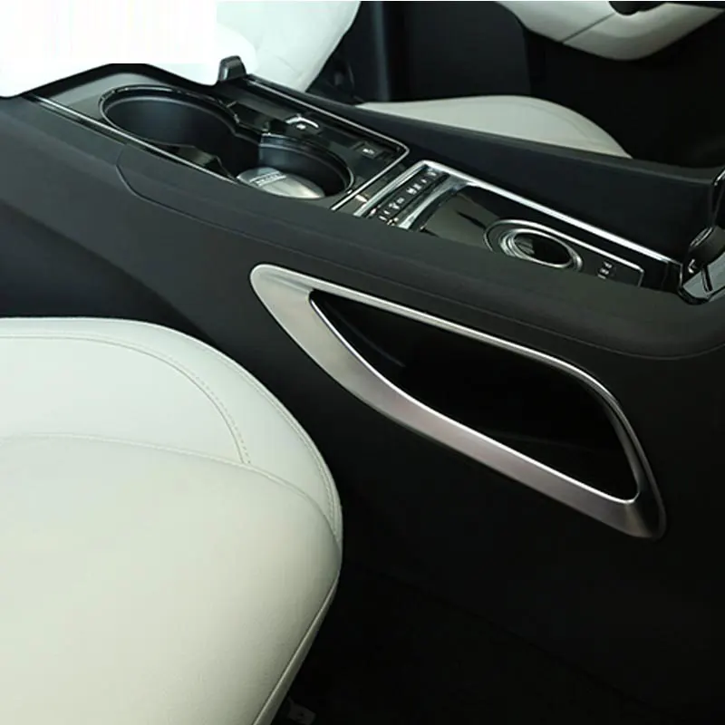 

For Jaguar F-Pace F pace 2016 2017 ABS Chrome Interior Shift Box Side Cover Frame Trim Car Accessories Styling New Arriavls