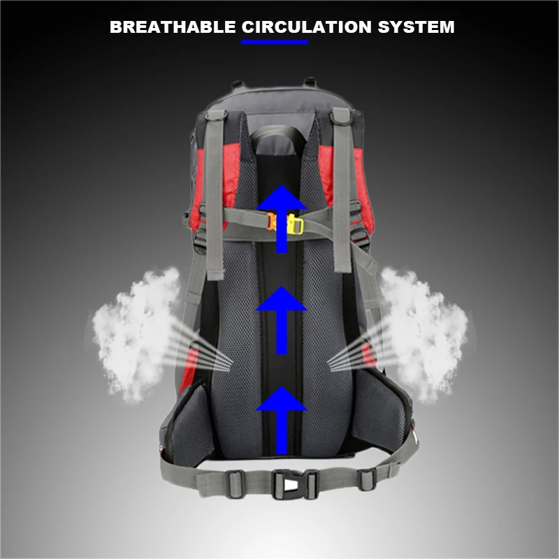 60L уличный спортивный рюкзак, походная сумка для альпинизма, водонепроницаемые Рюкзаки для альпинизма, походные рюкзаки, спортивная сумка, рюкзак для альпинизма