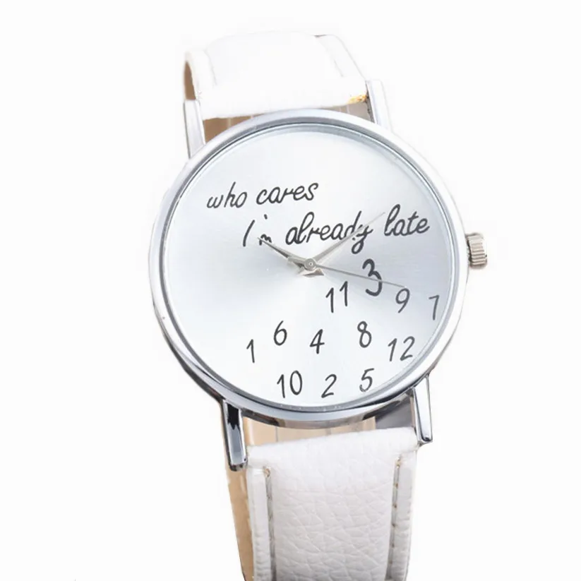 

Womens Mens Quartz Watches 1 PC Unisex Stylish Letters Numbers Pattern Analog Wrist Watches for Couples Brands Wholesale 40M12