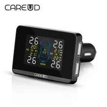 2016 TPMS Car Tire Pressure Monitoring System 0 – 8Bar LCD Display Monitor Alarm With 4 Auto Sensor Internal Diagnostic Tool