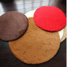 Круглый ковер для гостиной, спальни, корзина ковер, плетеный стул, ковер, современный ковер, белый, розовый, серый, 14 цветов