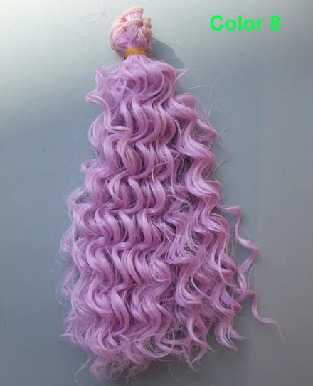 25cm small curly thick doll hair 1/3 1/4 1/6 BJD extension SD OD BJD doll wigs diy 11