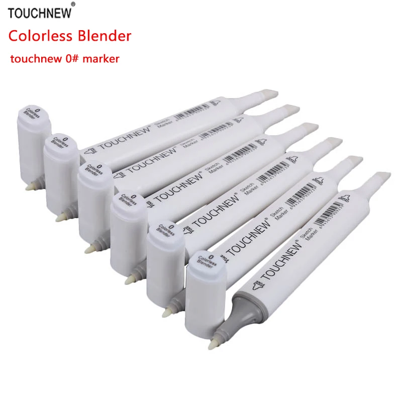 

TOUCHNEW 0# Colorless Blender Marker Alcohol Based Ink Double Head Sketch Marker Set For Animation Manga Design Painting Supplie