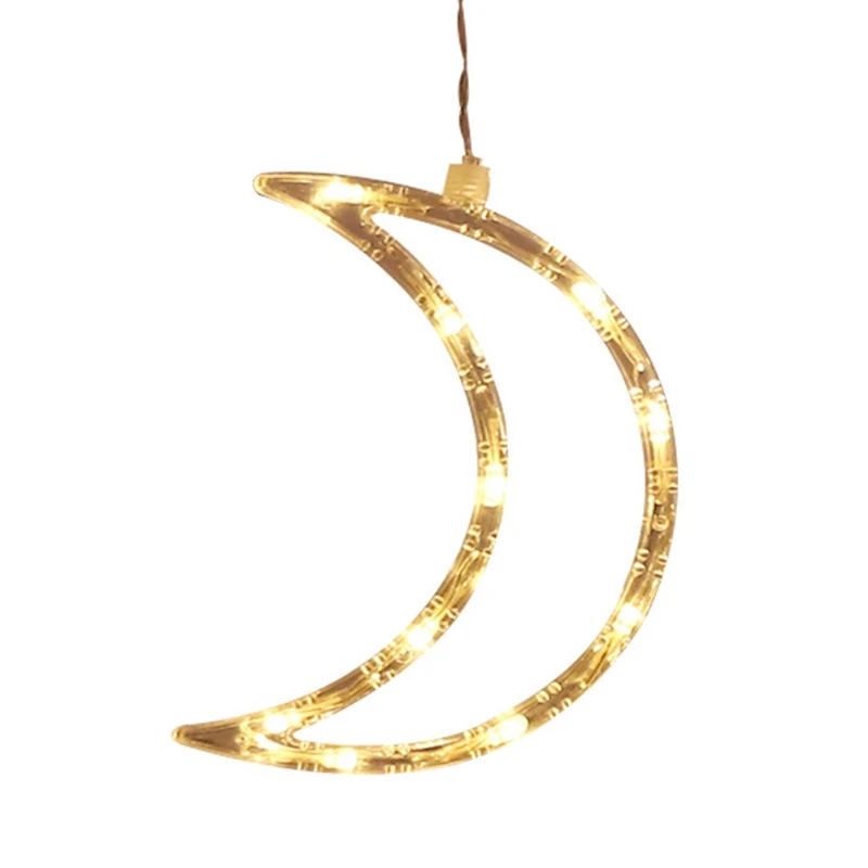 

3.5M Fairy Led Curtain String Light Star Moon Lamp Warm White Garland Light For Wedding Chrismas Festival Party Home Decoratio