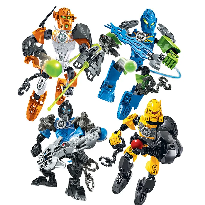 

Hero Factory 6 Series Nex Surge Stringer Evo Marines Figures Building Block Toys Bricks Toys