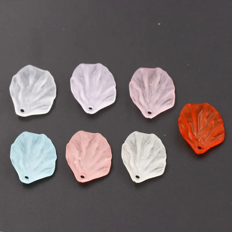 50 шт. Акриловые Матовые лепестки цветов DIY Изготовление сережек Подвески женские
