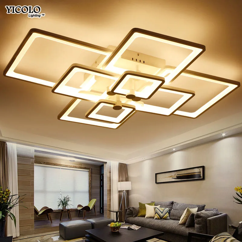 

Modern Iron ceiling lights AC 90-260V Dining room bedroom kitchen Simple surface mounted painted lamp Dimmable lighting fixtures
