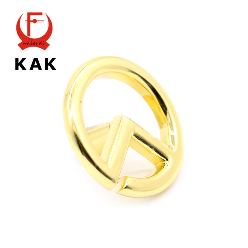 

10PCS KAK New Design Gold 40mm Diameter Knobs Cupboard Drawer Pull Wardrobe Zinc Alloy Handles With Screws Furniture Hardware
