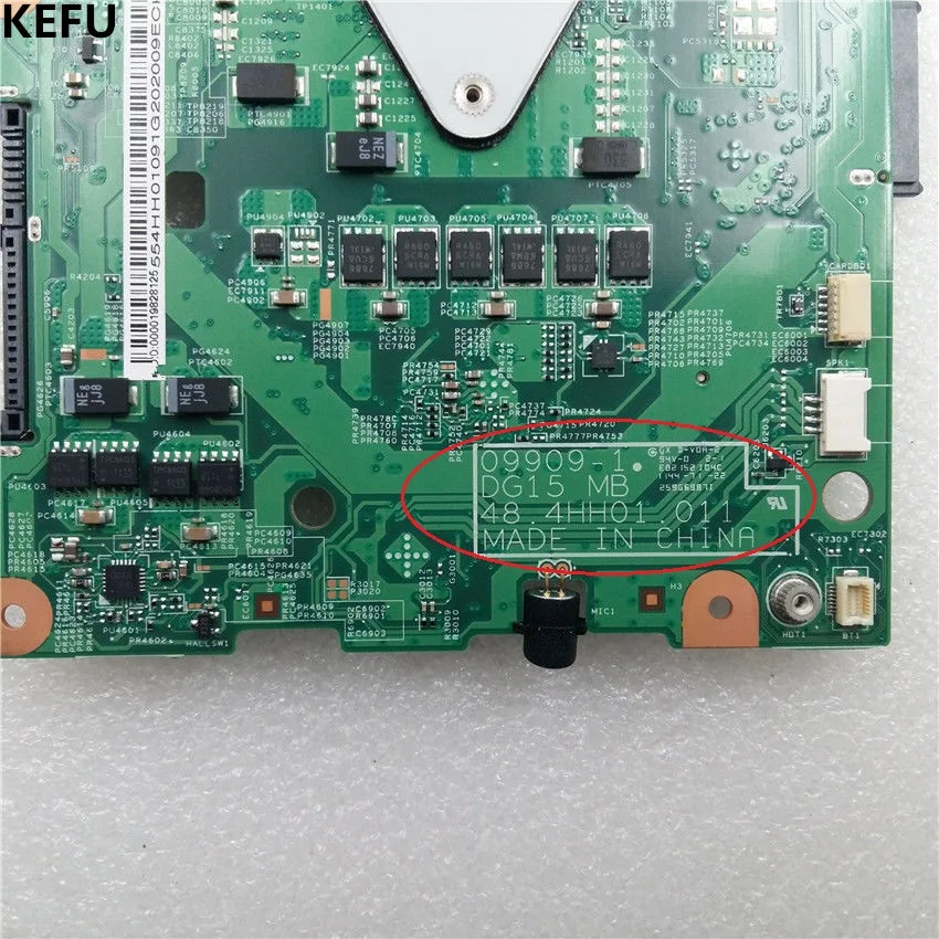 KEFU для Dell N5010 ноутбук материнская плата 48.4HH01.011 ноутбук HM57 DDR3 CN-052F31 полностью протестирован