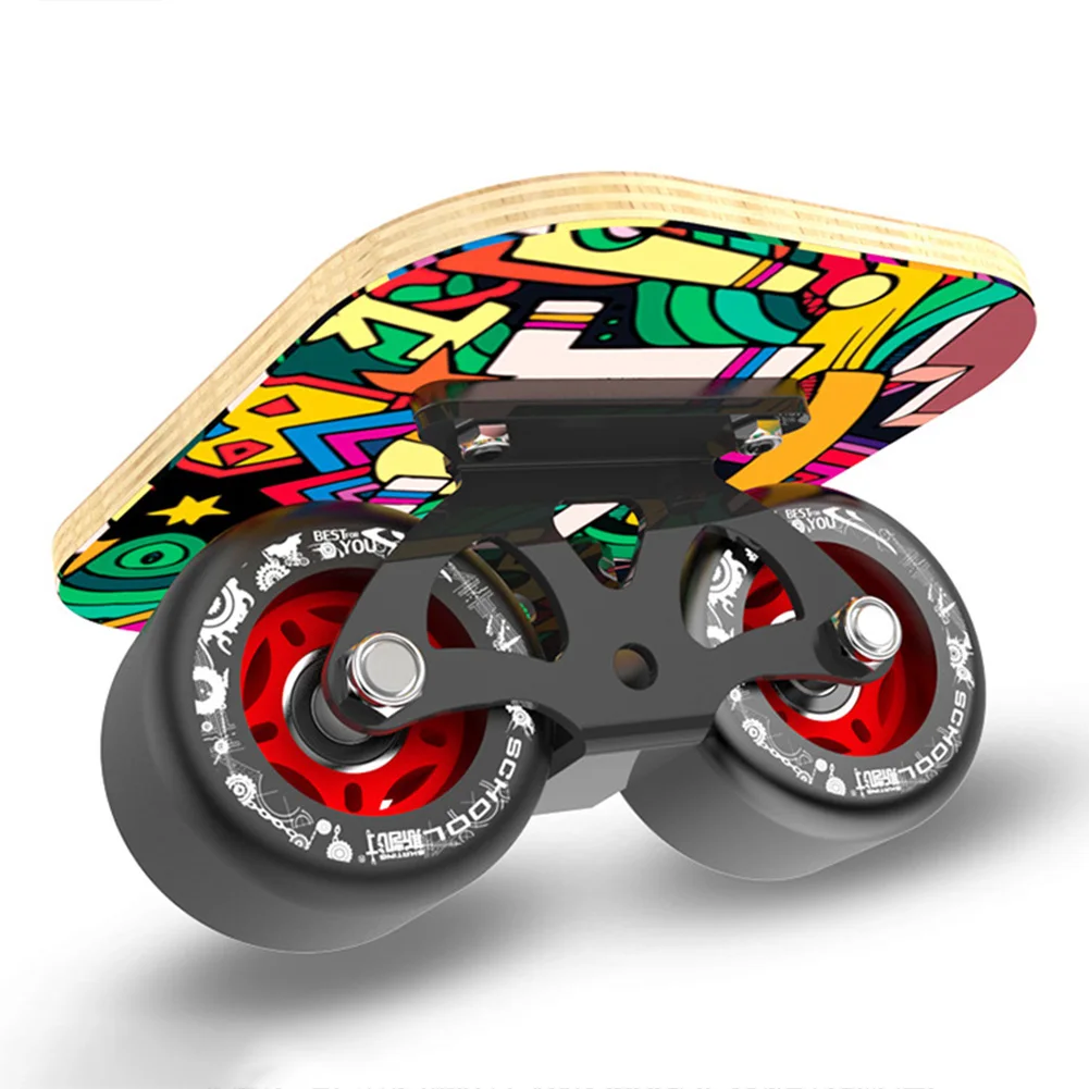 1 пара скейт доска Дрифт доска для роликовых дорог деревянная пластина Противоскользящий скейтборд спорт клен педаль PU колеса 4 стиля