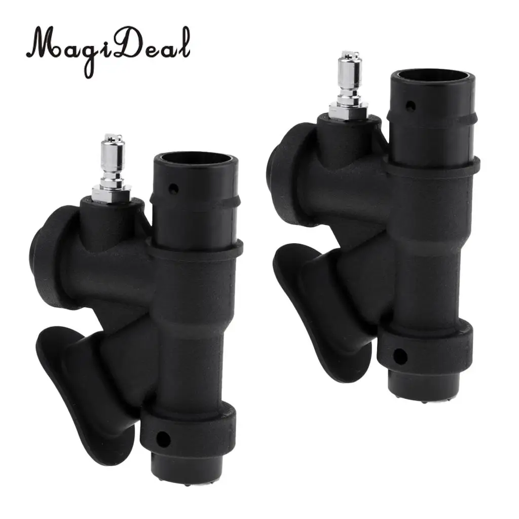 Set 2 Professional Diving BCD Power Inflator Buoyancy Compensator Handle for Scuba Dive Standard 1 inch Inflator Hose Equipment