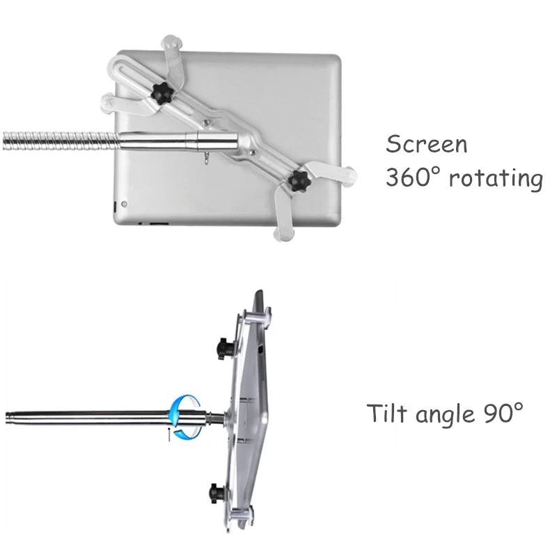 Полностью Металлическая Гибкая крепкая Подставка для планшета, ПК, подставка для 3,5-13,5 дюймовых планшетов, экран, вращение на 360, держатель для Ipad