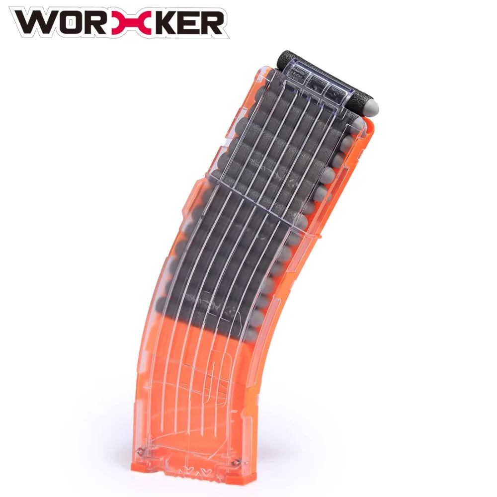 Рабочий AK модель кривой зажимы для мягких пуль 15 картридж Дротика зажим Nerf