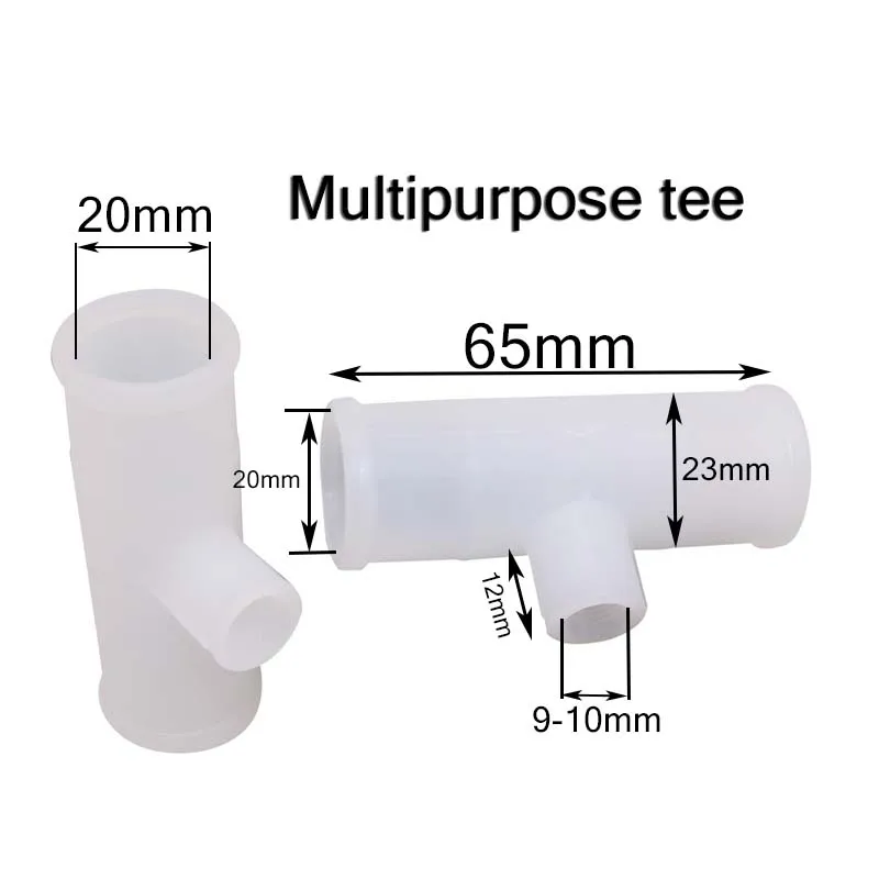 Chicken Quail Poultry Drinking Water Connection Pipe 10 Pcs 9mm Thread 65mm Long 20mm Caliber