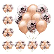  10pcs/12inch Wedding Anniversary Digital balloon 18 21 30 40 50 Years Confetti balloon  Adults Aged Birthday Party Decor SHINY