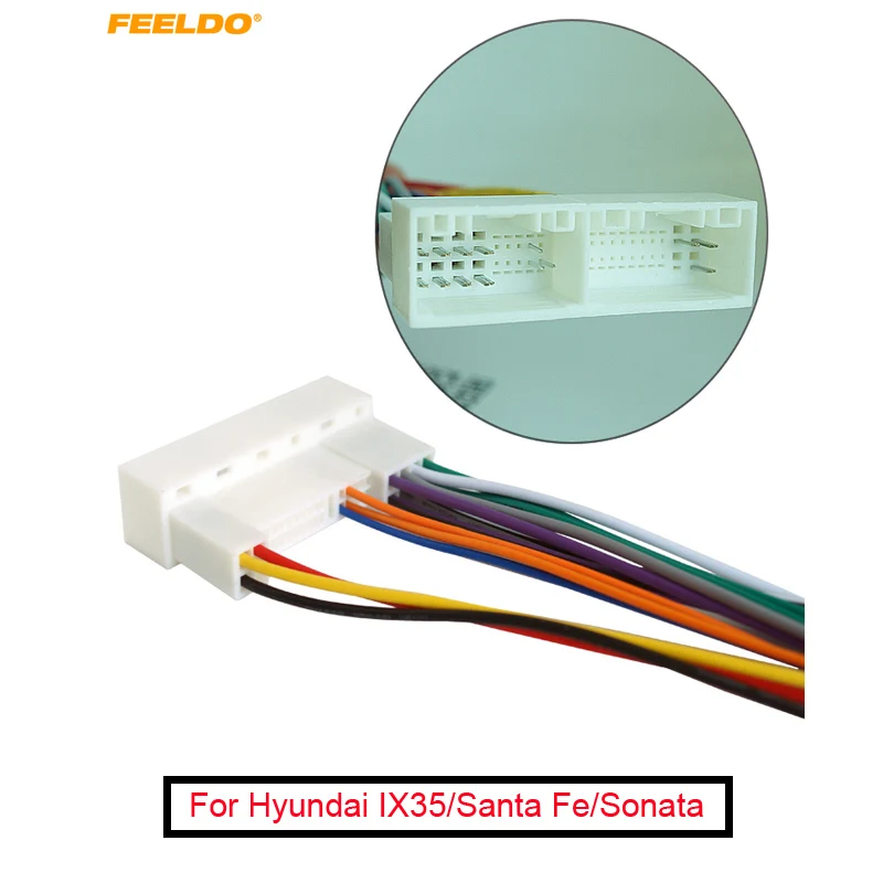1Pc Car Radio Stereo Wiring Harness Adapter Plug For Hyundai IX35/Santa Fe/ Sonata Aftermarket CD/DVD Stereo Installation #AM3350|stereo wiring harness| harness adapterwiring harness adapter - AliExpress Hyundai Santa Fe Radio Wiring Diagram AliExpress