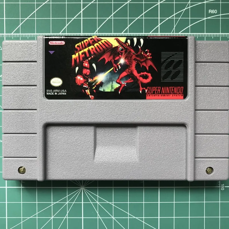 Super Metroide 16bit game cartidge US Version-in