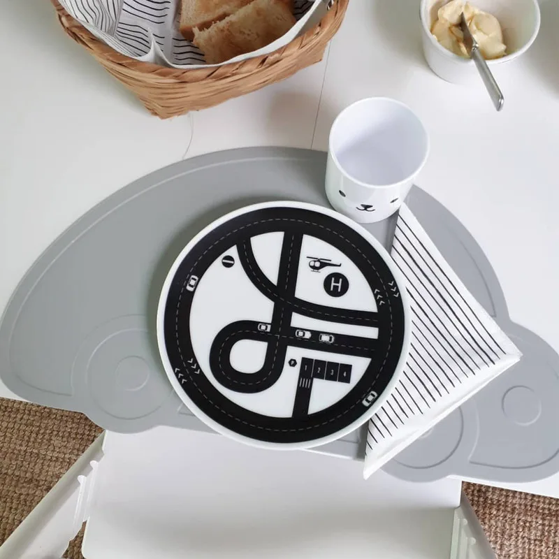  Car Shaped Silicone Placemat For Dining Pads Kids Coaster Dish Protector Stand Table Cushion BPA Fr