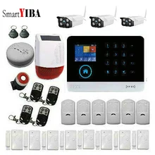 SmartYIBA Wireless Wifi Alarm-Remote Monitoring GSM SMS RFID Communicating Burglar Alarm Outdoor Solar Power Siren IP Camera