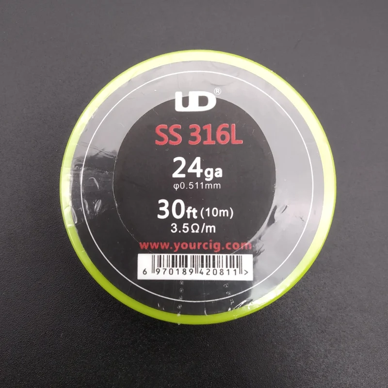 Youde UD проволока 30ft 24ga 26ga 28ga 30ga атомайзер DIY нагревательная катушка Ni80 KA1 SS316 для
