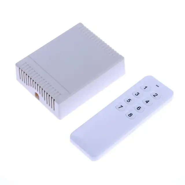 12V 8 Channel Wireless Switch 8 Key RF Wireless Remote Dimmer Controller For RGB LED Light Strip