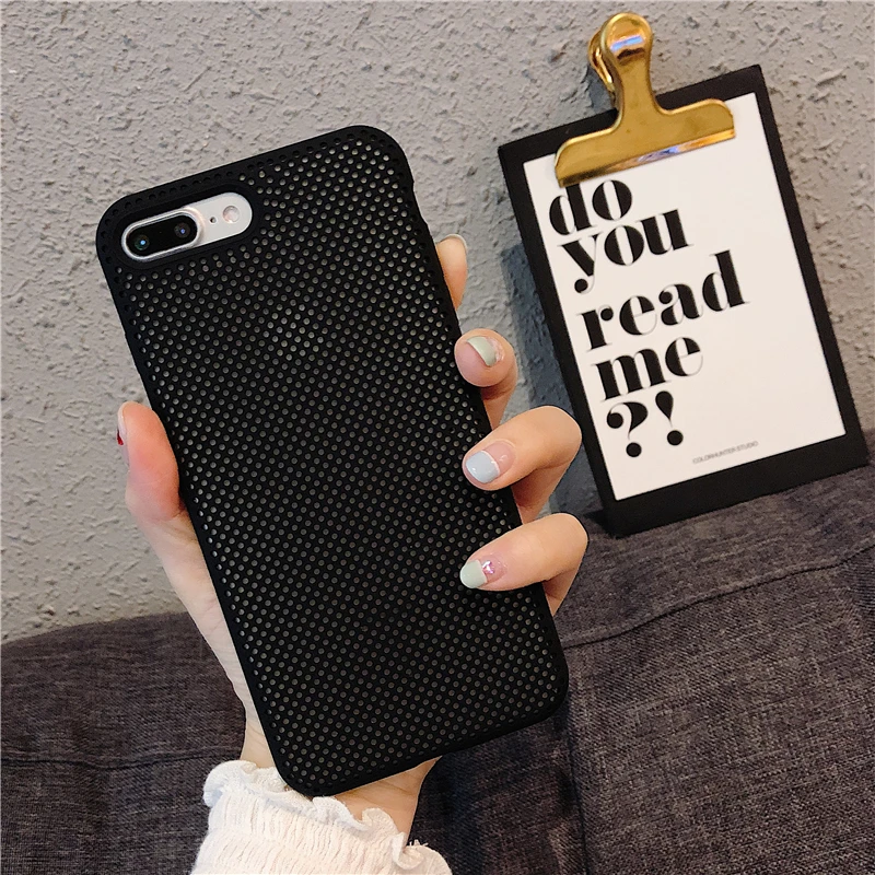 Phone Case For iPhone X 10 XS 7 8 Plus Soft Breathable