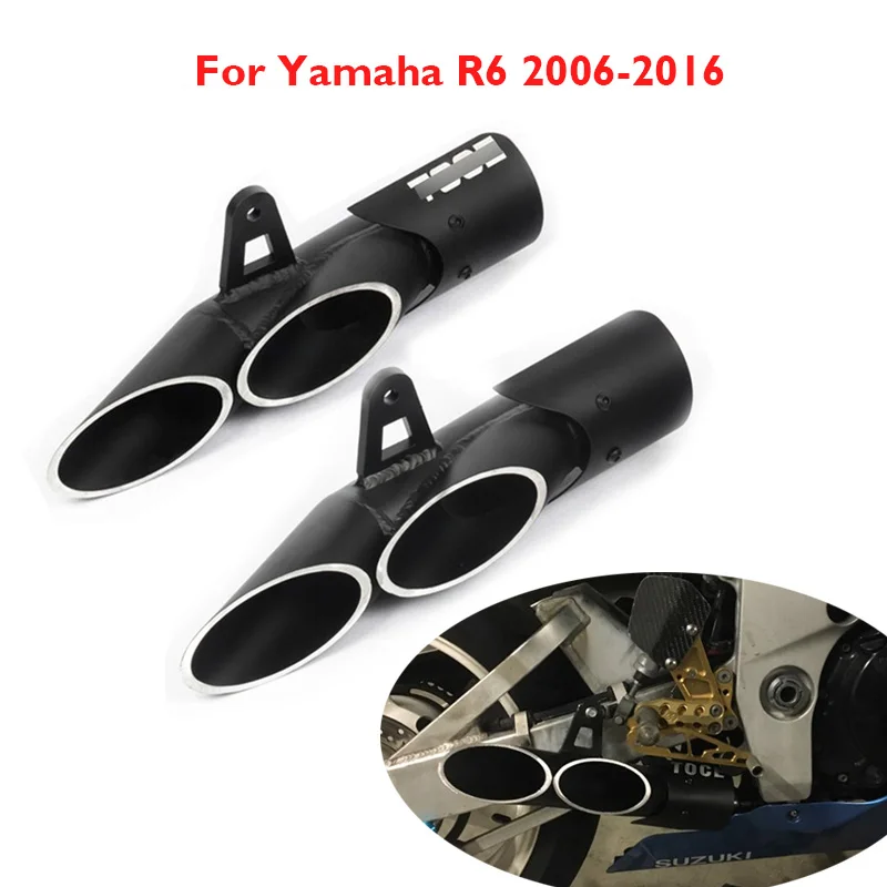 

Slip On YZF-R6 Motorcycle Exhaust Pipe Aluminum Alloy Exhaust System Pipe for Yamaha YZF R6 2006-2016
