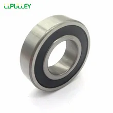 LUPULLEY 1 st Stalen Lagers Ballen Plastic Kooi 6205/6206/6207/6208/6209 2RS Lager Bal rubber Diepgroefkogellager