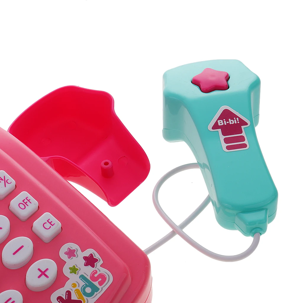 Electronic Cash Register Toy Pretend Play Realistic Action Toy Math Calculator Games for Kids Children Learning Toys