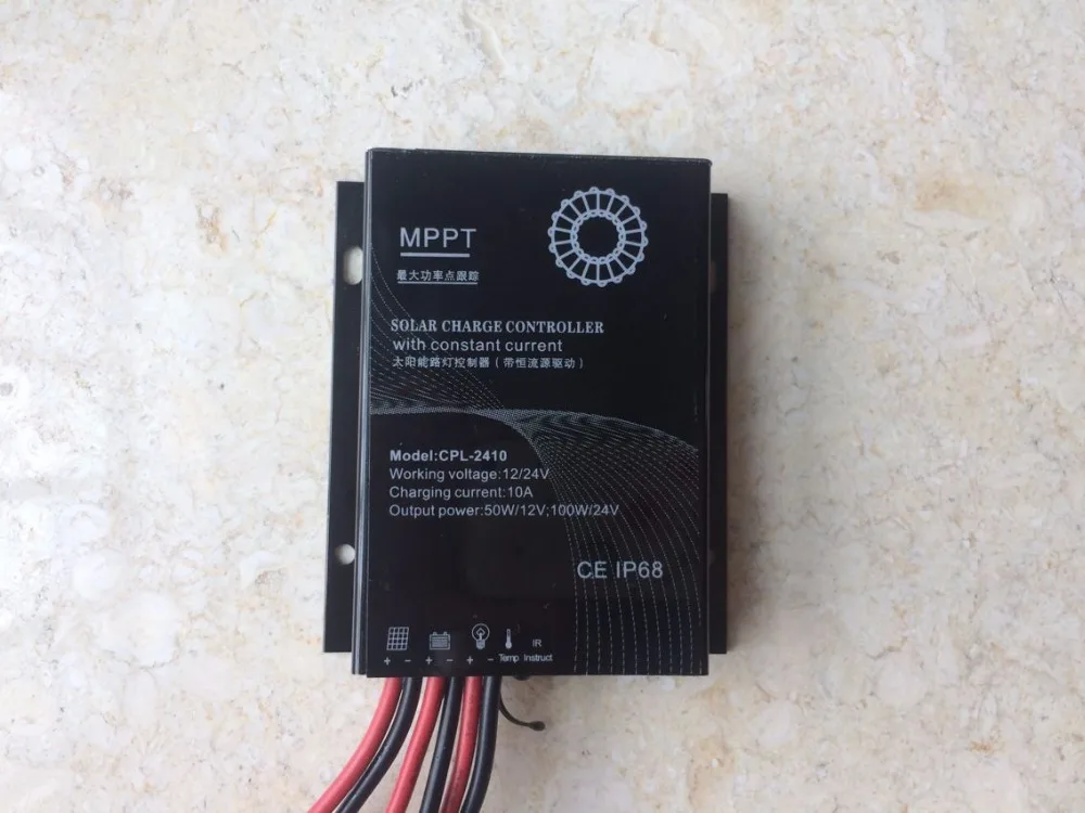 Водонепроницаемый IP68 10 ампер 12 V 24 V батарея для солнечных панелей Контроллер заряда для светодиодный уличного освещения или солнечного дома светодиодный