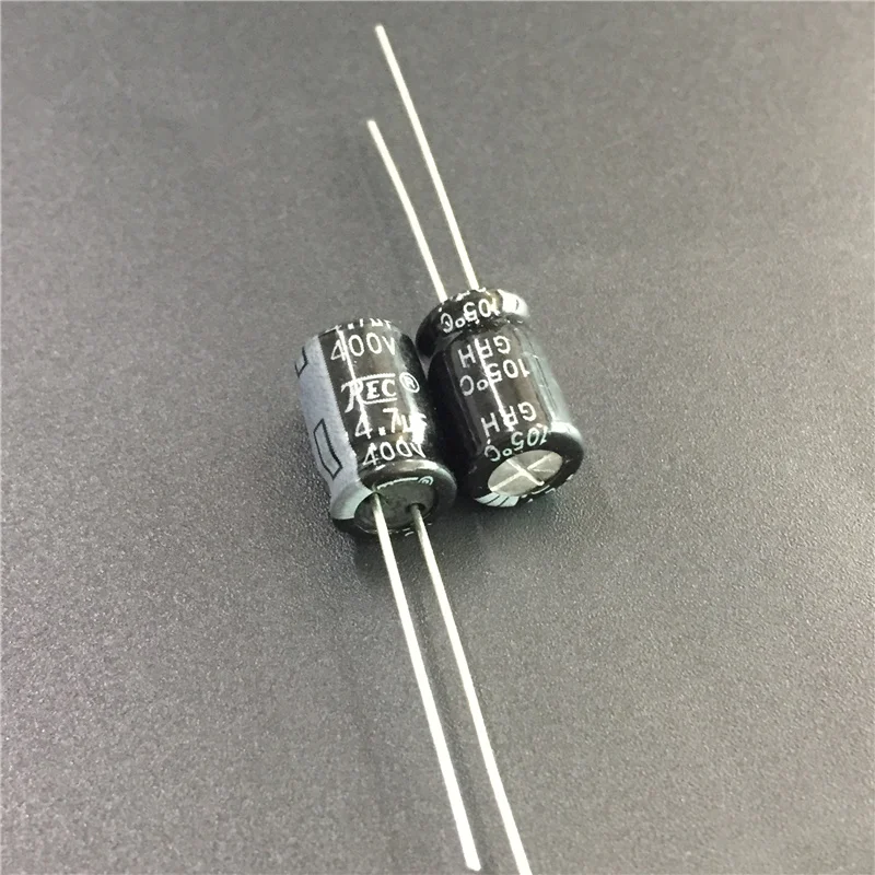 20 шт./лот 4 7 мкФ 400 В REC GRH 8x12 мм 400V4. хорошее качество Алюминиевый электролитический