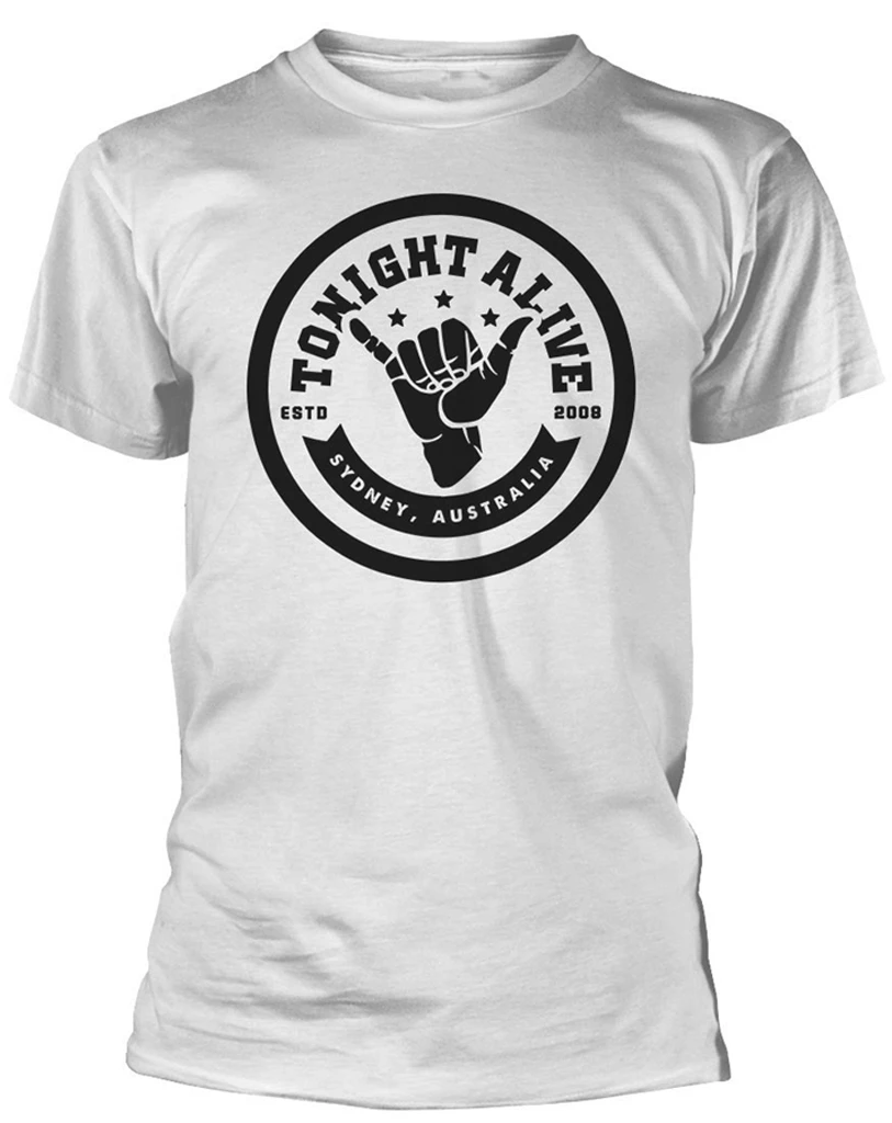 Tonight Alive 'Sydney Australia' T-Shirt - NEW &amp OFFICIAL!Hipster O-Neck Cool Tops | Мужская одежда