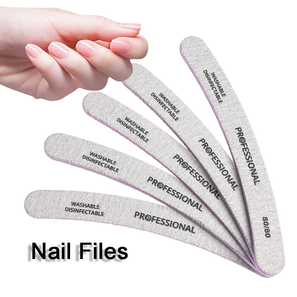 

1PC Nail File Sanding Buffer Double Sided Sandpaper Nail Art Files Pedicure Manicure Professional Nail Care Tools 80/100/180/240
