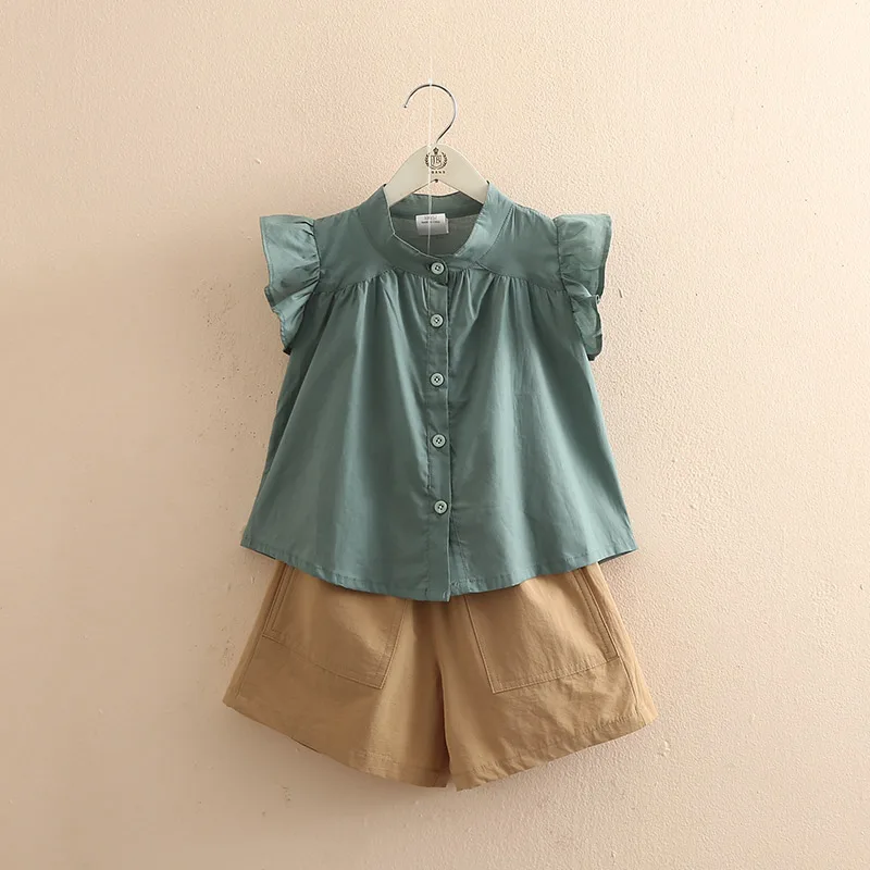 

Baby Leisure Suite 2019 new summer kids clothing cotton baby girl clothes Sleeve Clothes shorts set of 2