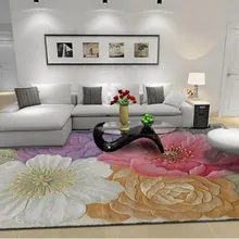 Ковер для гостиной, шерстяные ковры большого размера, моющиеся коврики для гостиной, спальни, Цветочные ковры, роскошные ковры высокого качества