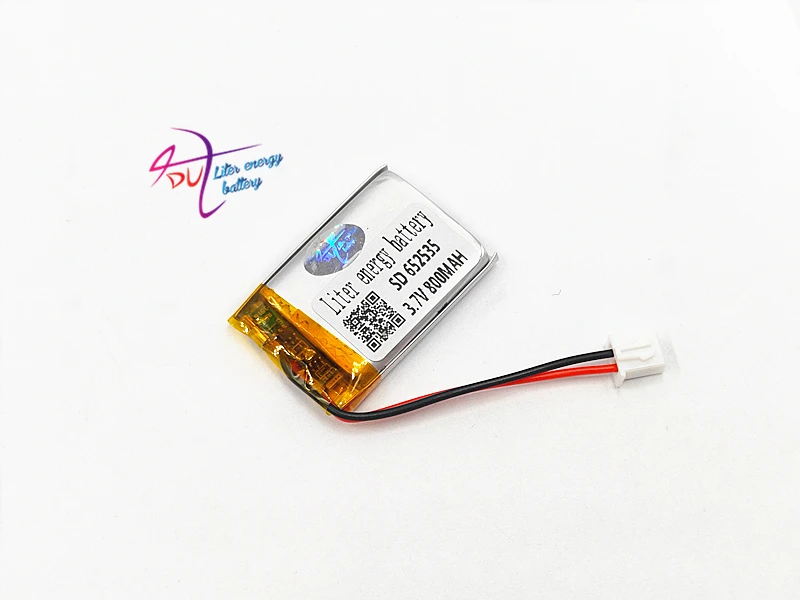 

XHR-2P 2.54 652535 3.7V 800MAH lithium polymer battery 602635 Bluetooth wireless speaker