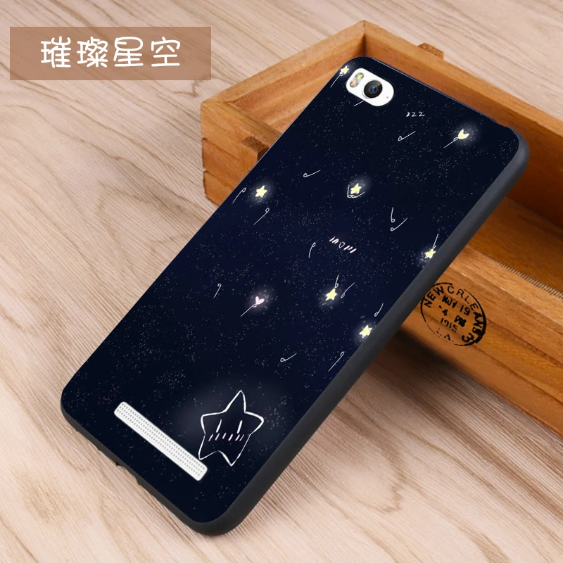 Xiaomi Mi4c Case Original Cover for Xiaomi Mi4c Case Cover Skin Wolf Fish Skull mi4c Fundas 100% 12