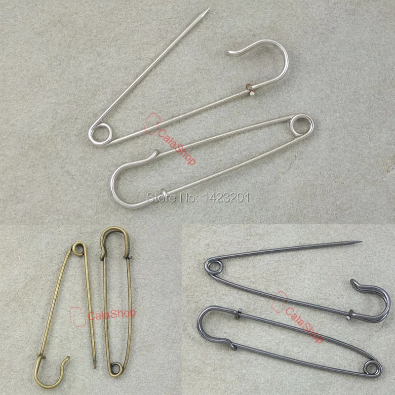 20pcsLot375mmLARGEOVERSIZEDMETALRUSTSAFETYPINS3colorchoice
