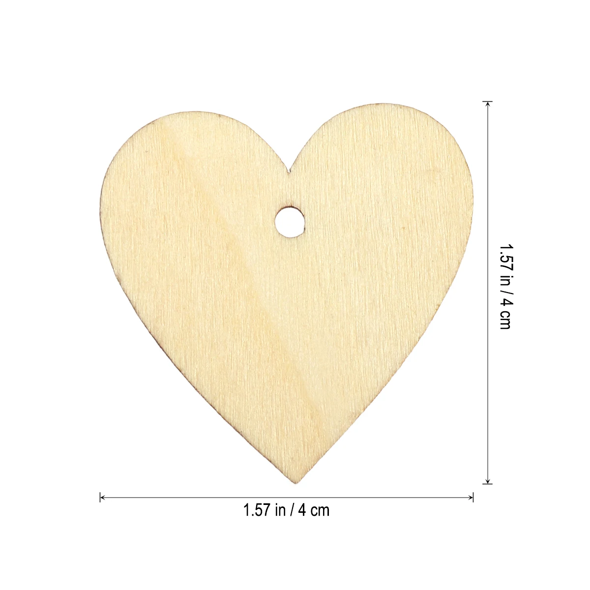 25 шт. 40 мм Пустой Сердце Дерево древесные срезы для DIY ремесла украшения деревянные срезы Лидер продаж