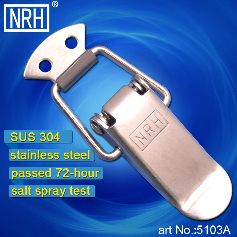 NRH 5103A stainless steel spring hasp Wooden case Flight Case Travelware Tool Box accessories Hardware latch hasp toggle latch