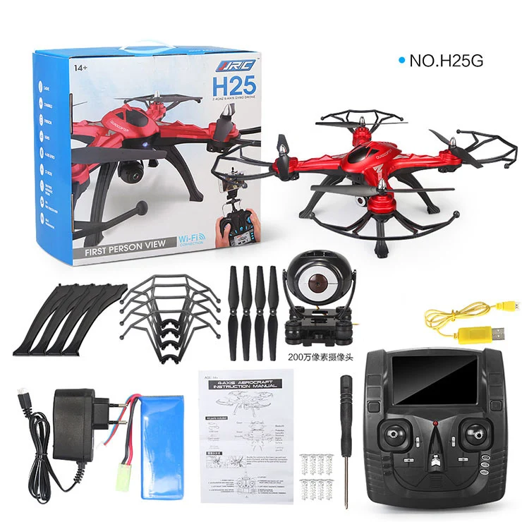 JJRC H25G 6-Axis Gyro Headless Mode 5.8G FPV 2MP Camera RC Quadcopter RTF 2.4GHz