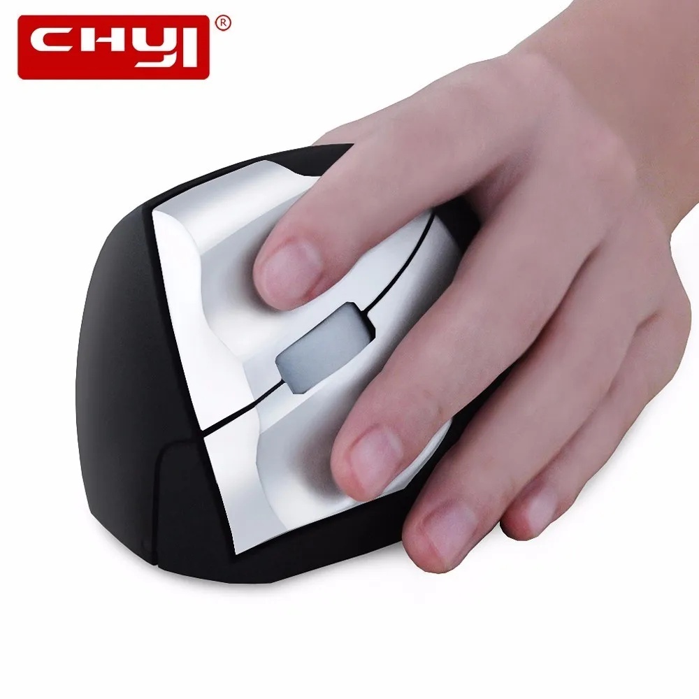 CHYI New 2018 Left Hand Wireless/Wired Mouse Optical Ergonomic 4D