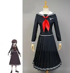 Игра Danganronpa косплей аниме Dangan Ronpa 2 костюм Touko Fukawa Косплей Костюм женский JK школьная форма