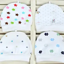 Шапки с героями мультфильмов из хлопка для новорожденных 0-3 месяцев для маленьких мальчиков и девочек 051