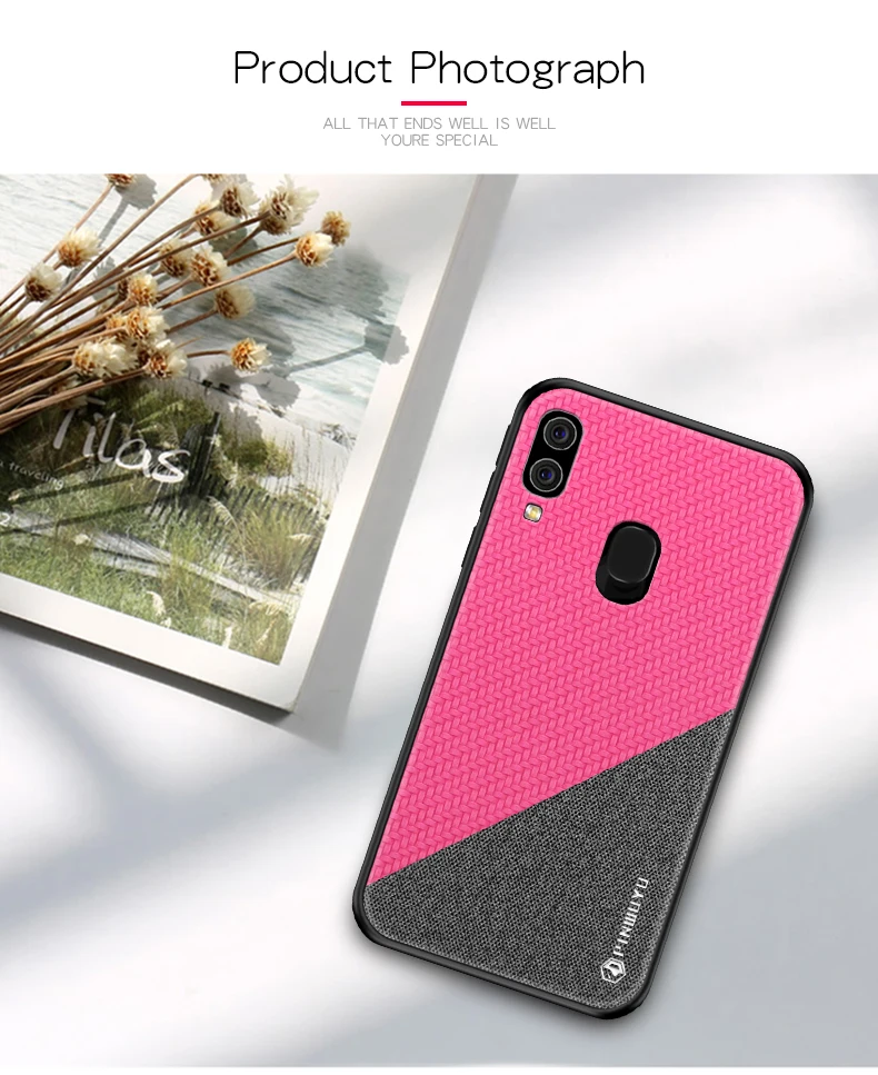 pinwuyo чехол для samsung Galaxy A40 тесьмы дизайнерская ткань жесткий защитный чехол для телефона чехол для samsung Galaxy A40
