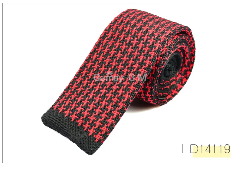 Mens Knit ties New Casual Skinny Knit Neckties For Wedding Evening Party Gravata Slim Tie for Man Knitted Neck Tie - Цвет: LD14119