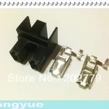 50 наборов H7 угол изгиба цоколь Женский Пластиковый Держатель Разъем+ терминалы