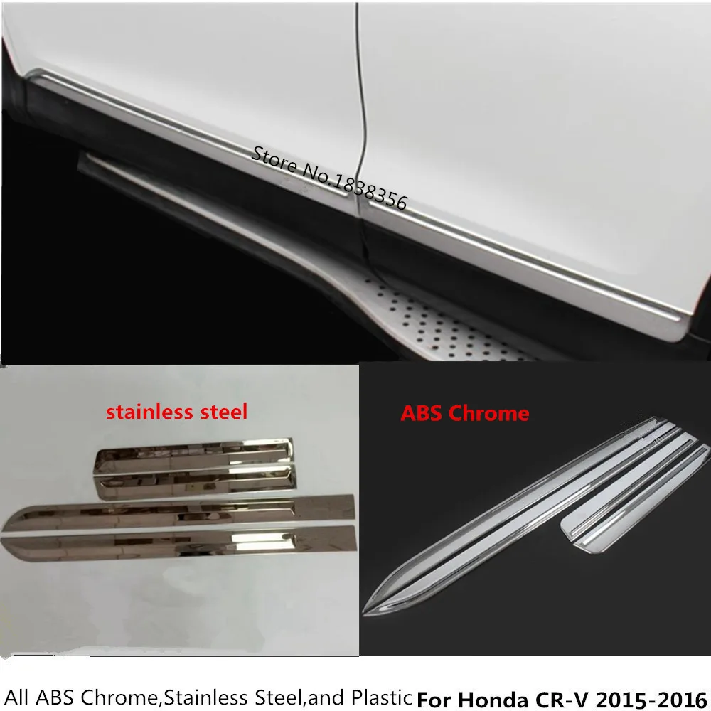 Автомобильная нержавеющая сталь/ABS Хромированная обшивка боковой двери полоса