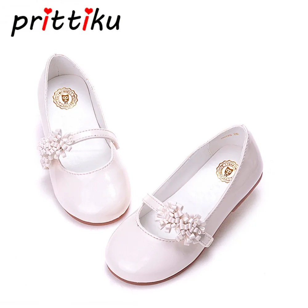 GIRLS PARTY WEDDING PINK GLITTER FLATS SHOES w//Bowtie Size 7-2 DRESS UP